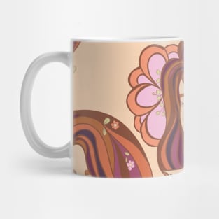 Abstract head of woman Mug